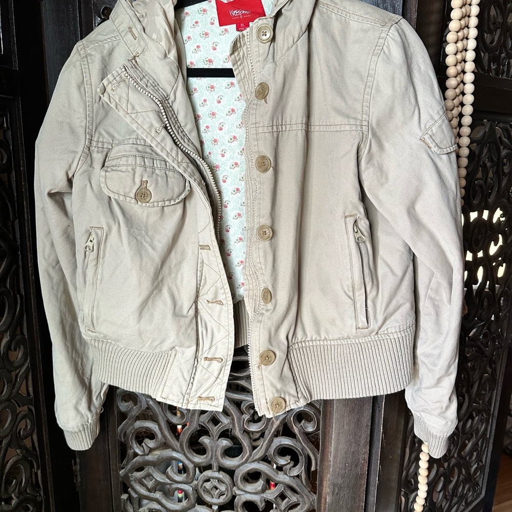Xhilaration Kids Beige Jean Jacket